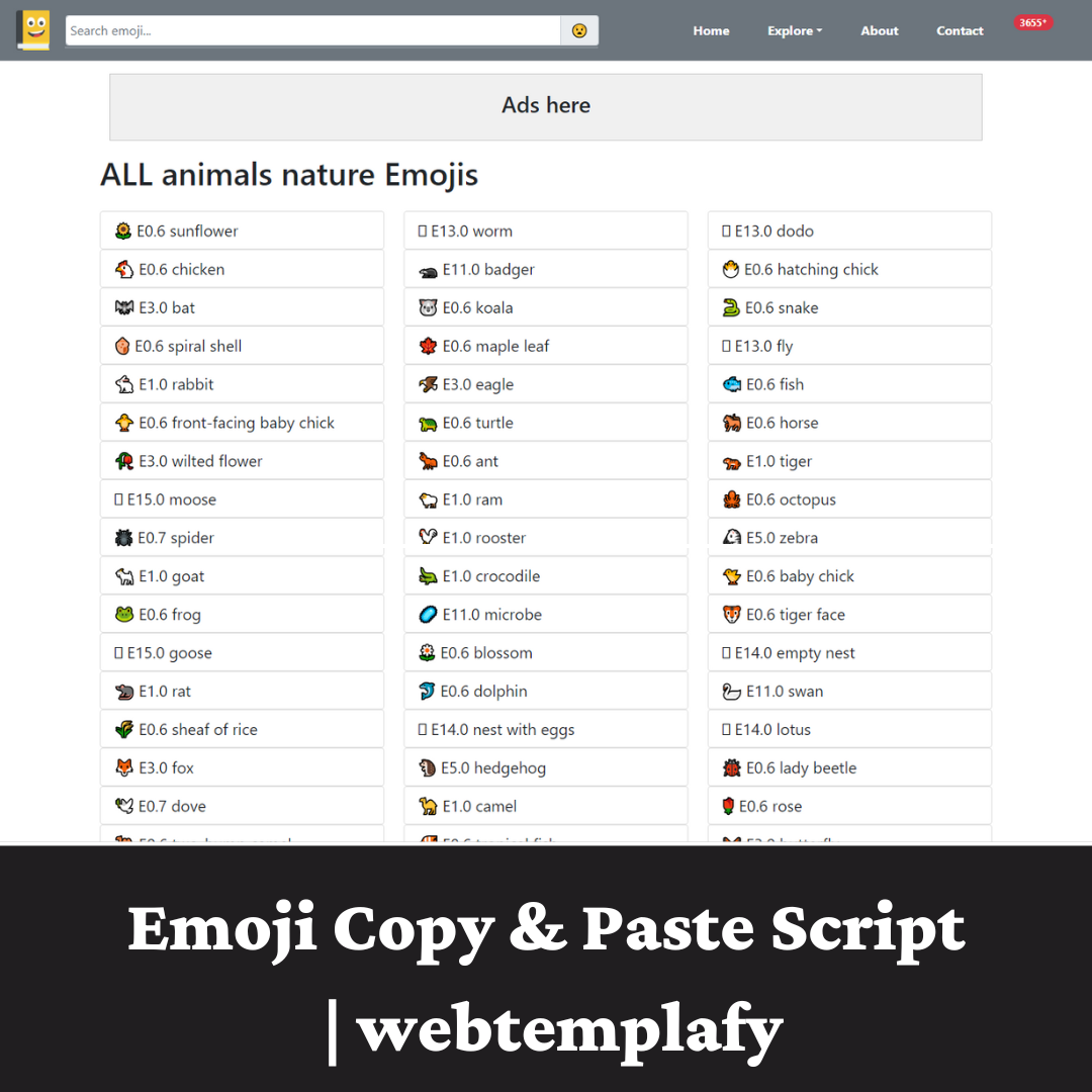 Emoji Copy & Paste Script